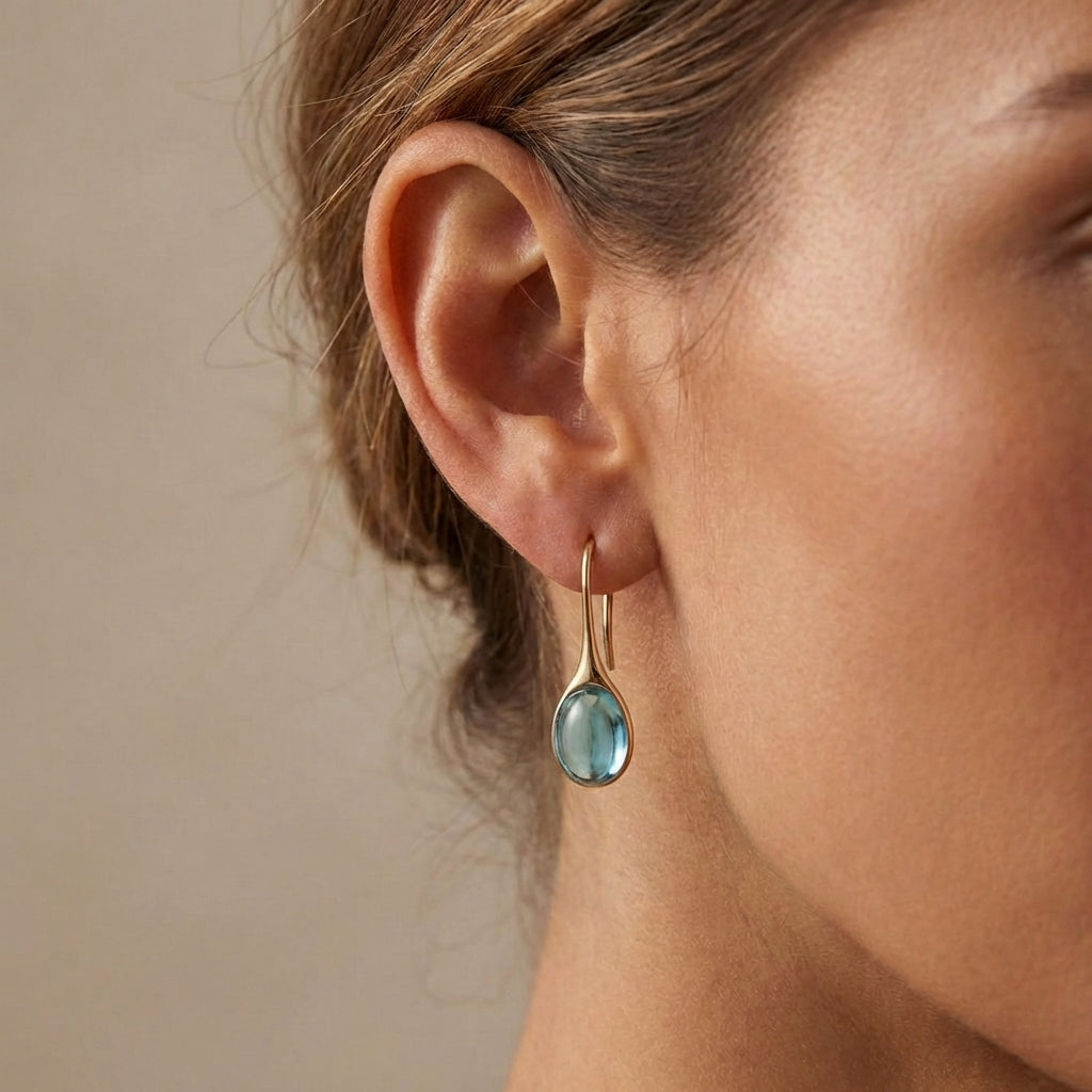 Crystal Drop Earrings in Gold and Silver