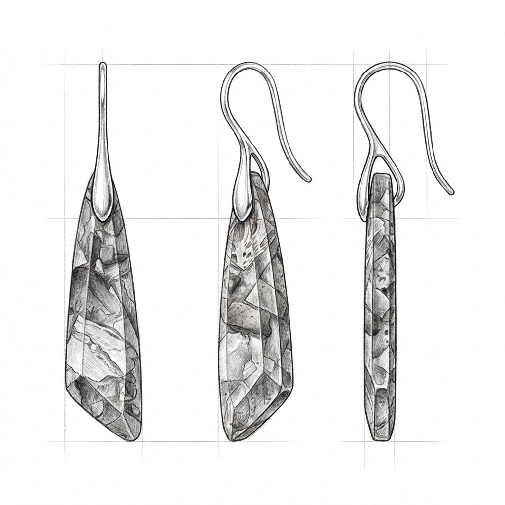 Vintage Nature Stone Earrings