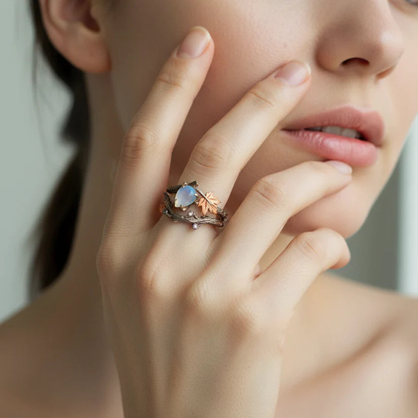 Nature Moonstone Ring