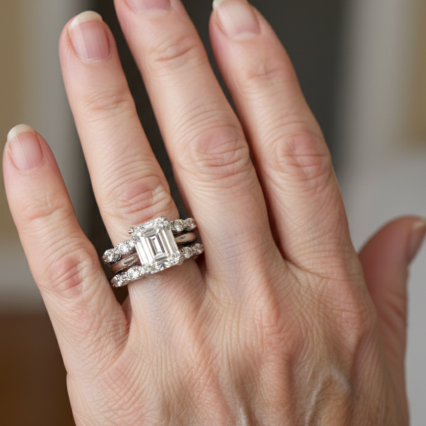 Vintage Silver Bright Layer Ring
