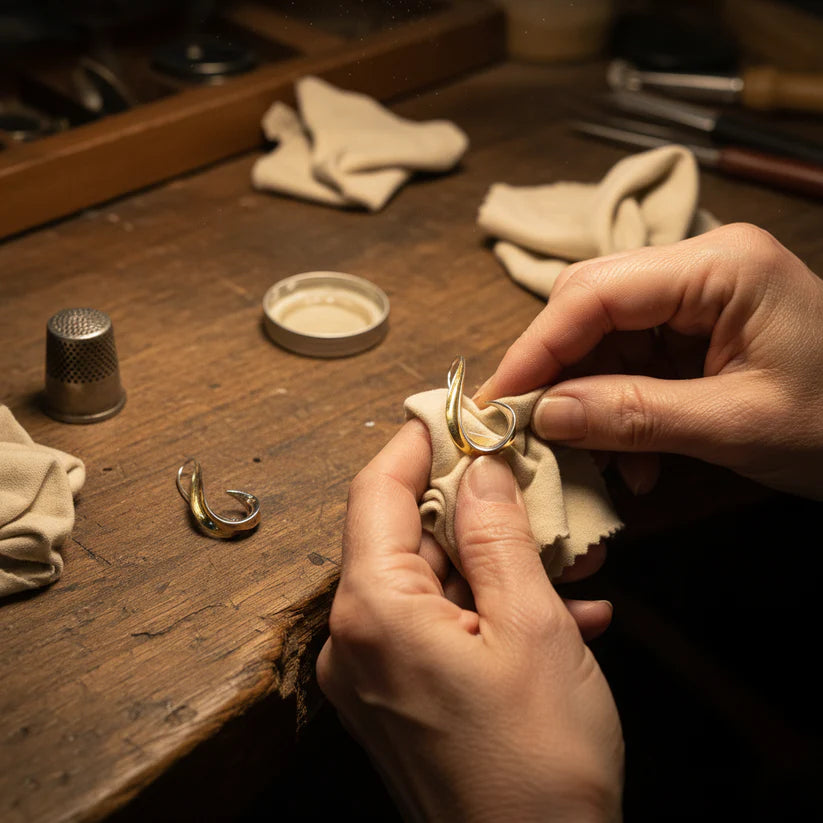 Vintage Dangling Golden Earrings