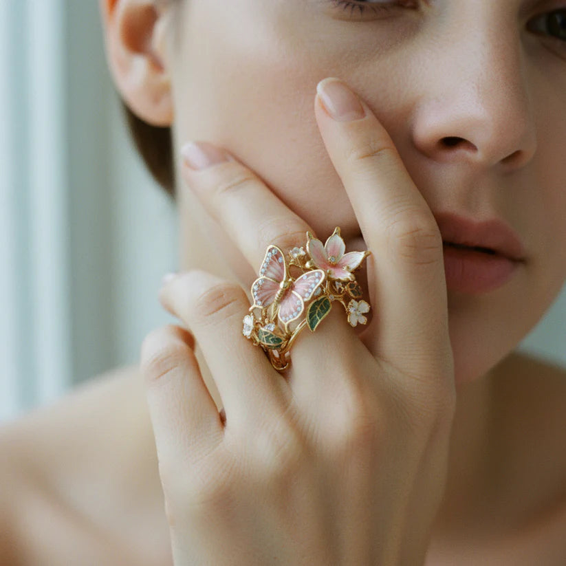 Vintage Golden Prifddinas Floral Ring