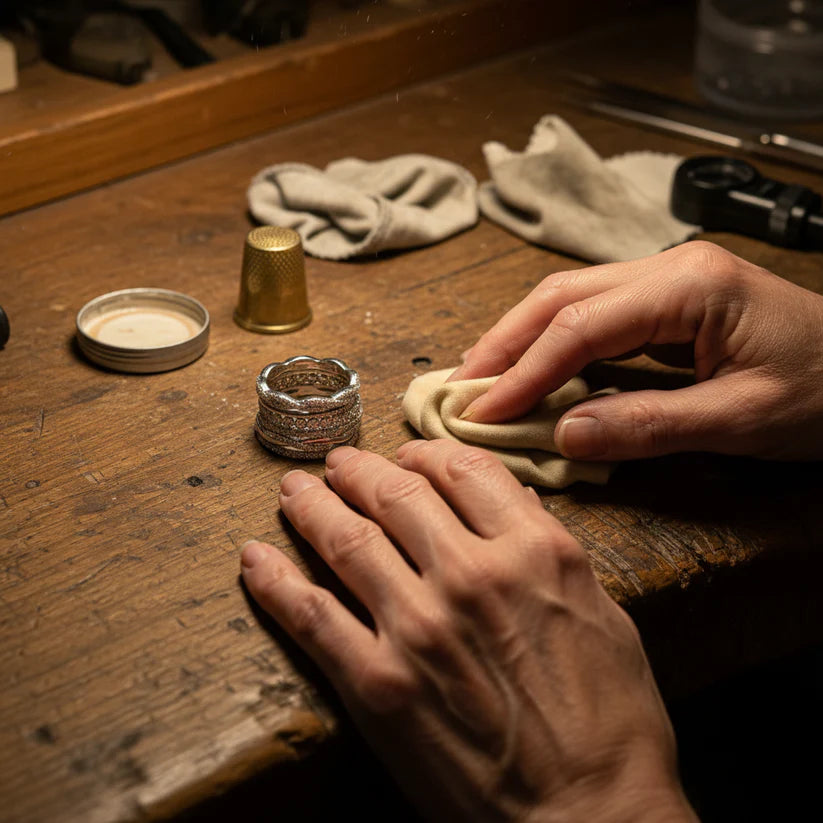 Vintage Layered Zirconia Ring