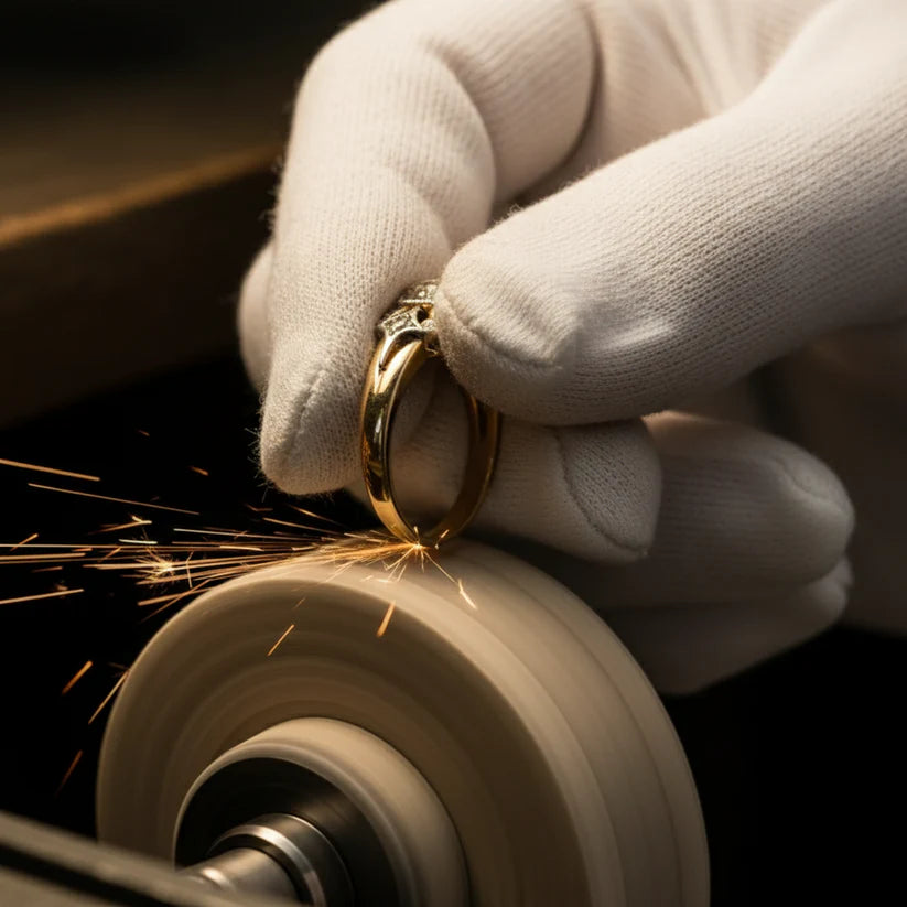 Vintage Zirconia Gold Ring